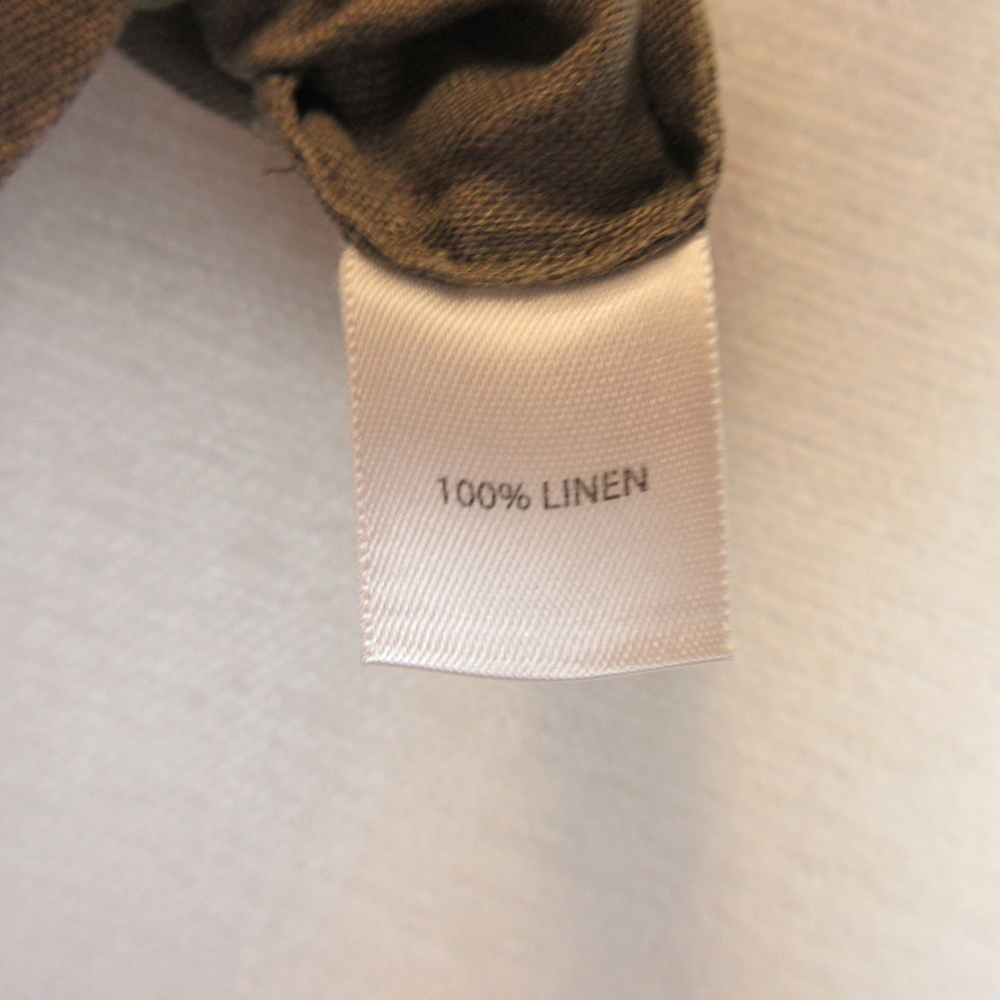 Saks Fifth Avenue Threads Gray Linen Button-Down Shirt Size L - Picture 4 of 9